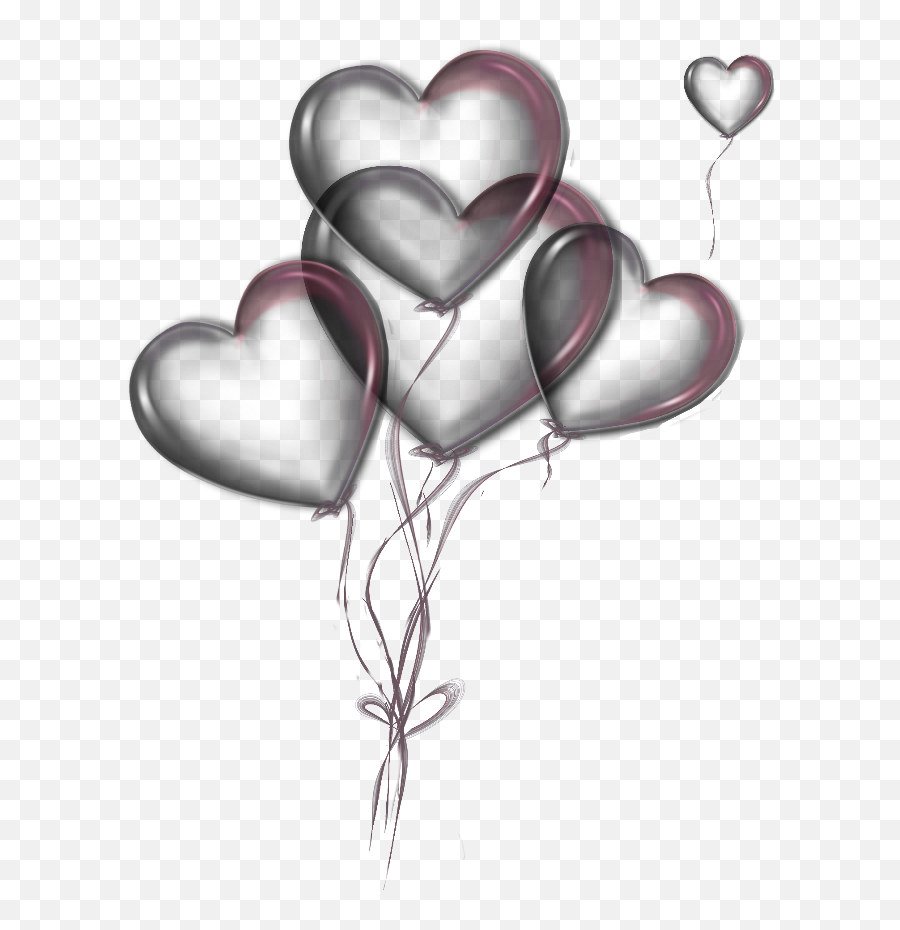 Balloons Hearts Transparent Overlay - Balloons Heart Transparent Png Emoji,Floating Hearts Emoji