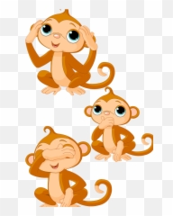 Monkey Drawing Cartoon Clip Art - Baby Cute Emoji