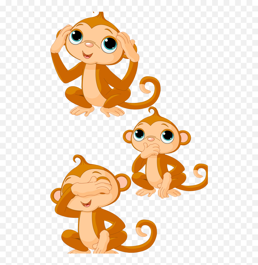 Monkey Drawing Cartoon Clip Art - Baby Cute Cartoon Monkey Emoji,Baby Emoticons