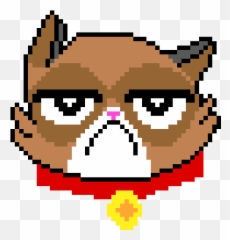 Pixel Art Gallery - Grumpy Cat Emoji