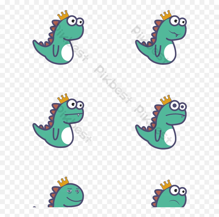 Little Dinosaur Emoji Pack - Dot,Dinosaur Emoji