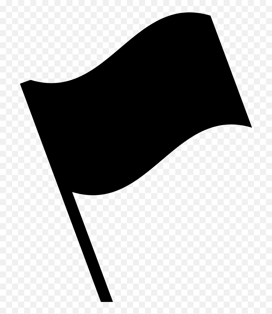Emojione Bw 1f3f4 - Emoji De Bandera Negra Png,6 God Emoji