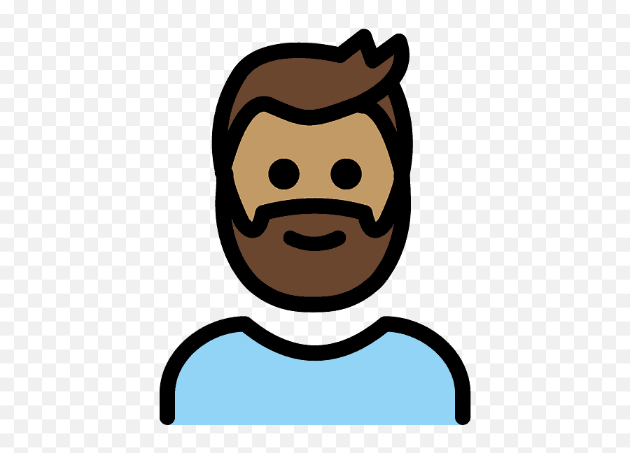Man Emoji Clipart - Beard Emoji,Man Emoji