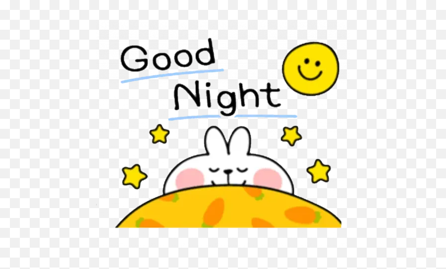 Spoiled Rabbit Kind Word 2 Whatsapp Stickers - Stickers Cloud Meme Cancer De Hermosura Emoji,Good Night Emoji