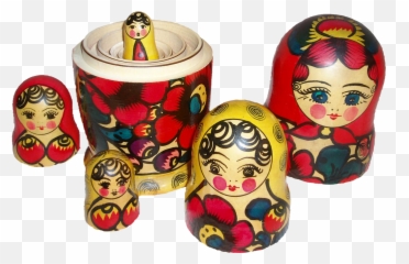 Matryoshka Transparent - Russian Nesting Doll Transparent Emoji,Emoji Pencil Case