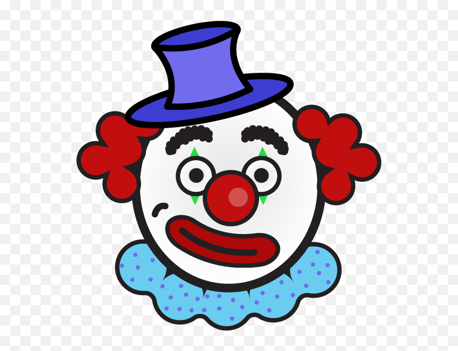A Clown Illustration - Cartoon Clipart Full Size Clipart Fact Or Opinion Clown Emoji,Clown Emojis