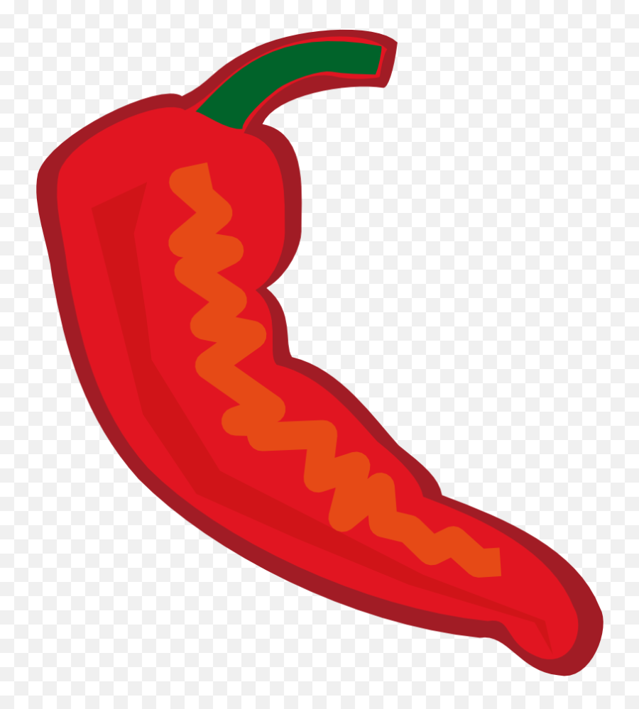 Chili Pepper Cartoon Clipart - Cartoon Chili Pepper Transparent Emoji,Pepper Emoji