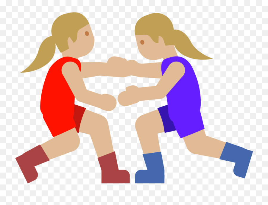 Emoji U1f93c 1f3fc 200d 2640 - Emoji For Wrestling,B Block Emoji