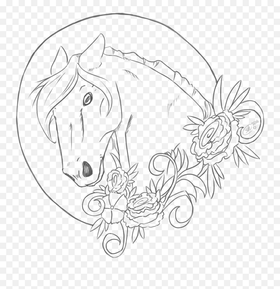 Horse Head Mask Line Art Drawing Pony - Transparent Horse Head Lineart Emoji,Horse Head Emoji