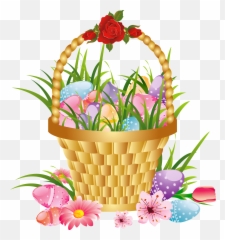 Free Easter Basket Pics Download Free - Basket With Flower Background Emoji,Easter Basket Emoji