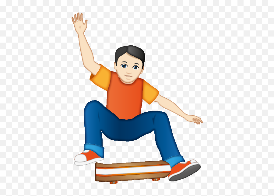 Emoji - Sitting,Skateboarding Emoji