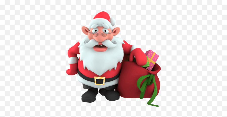 Download Christmas Stickers Live 3d Emoji For Imessage - Santa 3d Xmas Png,3d Emoji