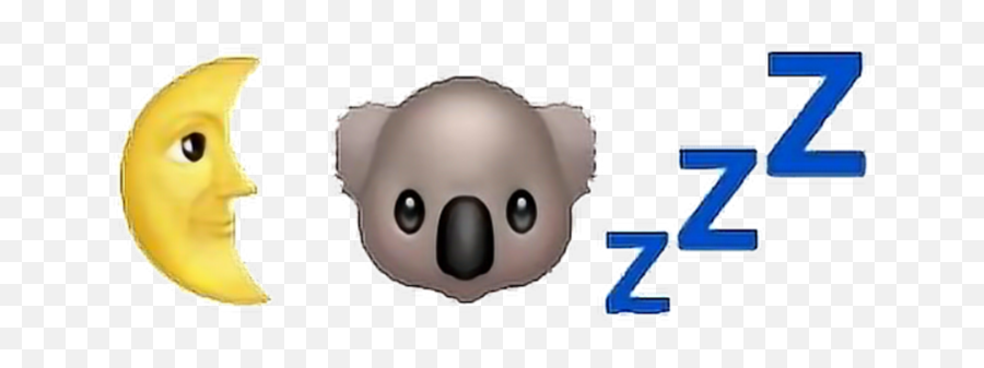 Aesthetic Emoji Koala Zzz - Cartoon,Koala Emoji Png
