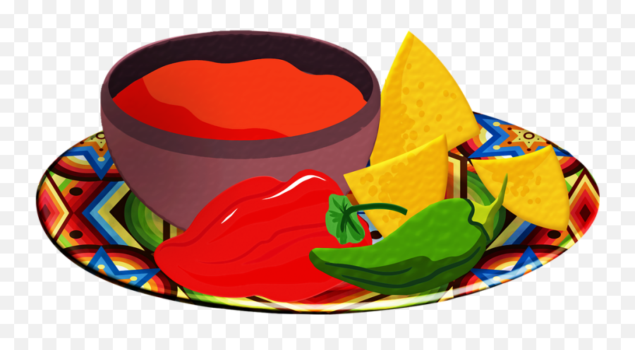 Salsa Chips Tomatoes Red - Transparent Chips And Salsa Clipart Emoji,Potato Chip Emoji