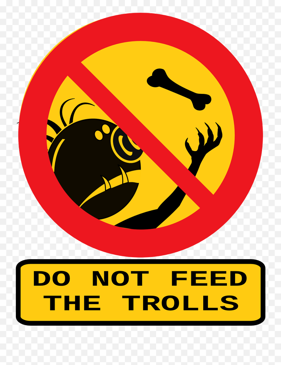 Forbidden Humor Prohibited Troll Feed - Don T Feed Troll Emoji,Emoticon Symbols