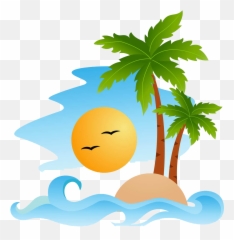 Clipart Leaves Coconut Tree Clipart - Coconut Tree Vector Png Emoji,Palm Tree Emoticons