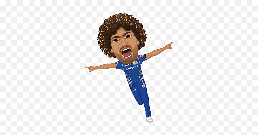 Lasith Malinga Emojis - Mumbai Indian Emoji Malinga,Player Emoji