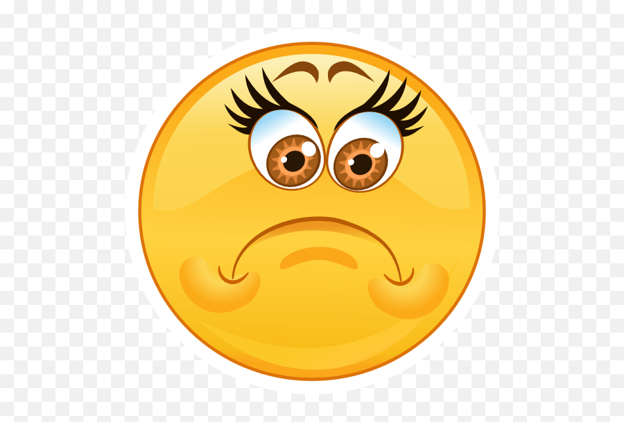 Crazy Sad Upset Emoji Sticker - Sad And Angry Face,Sad Emoji