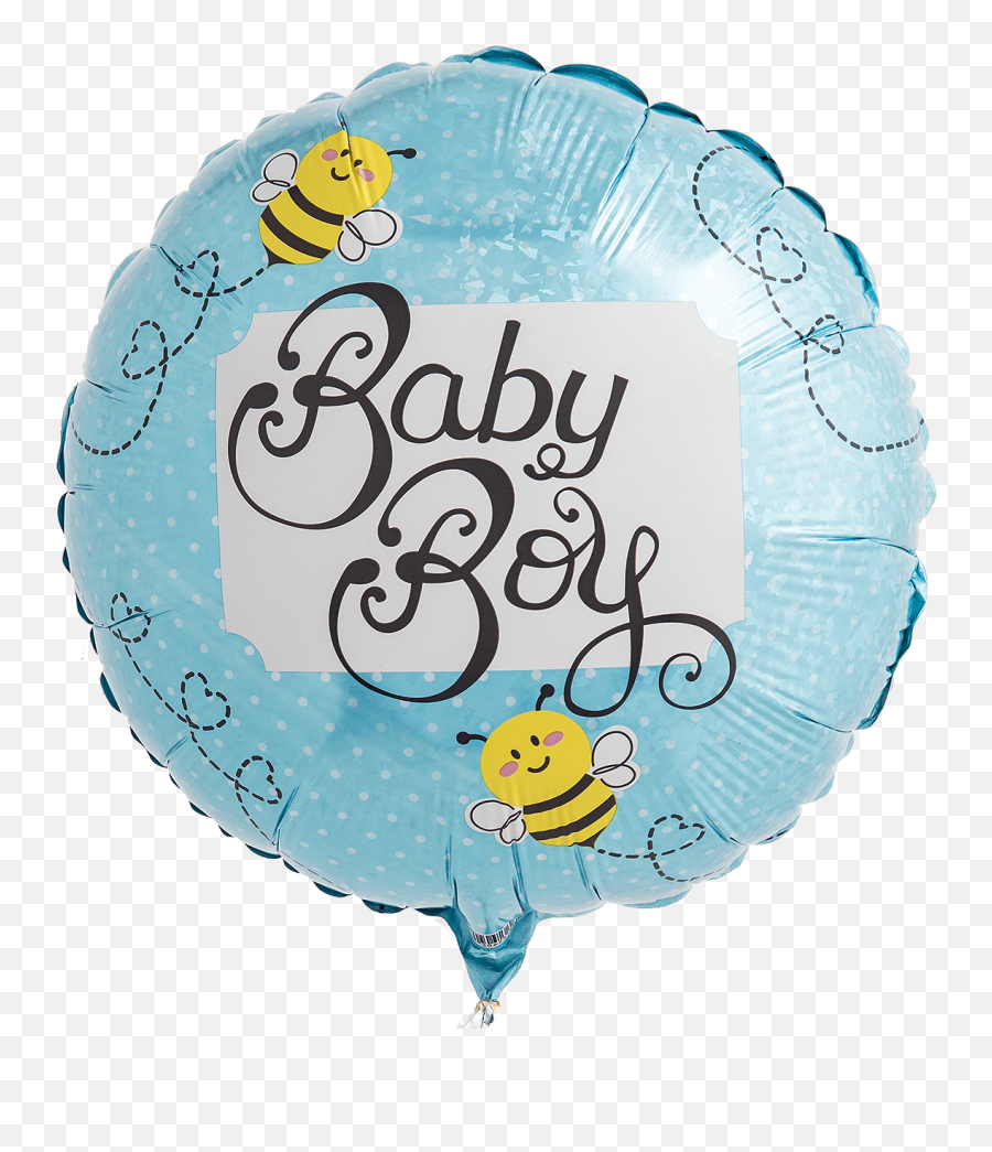 Baby Boy Bee Foil Balloon - Airfilled Baby Boy Foil Balloons Emoji,Letter And Boy Emoji