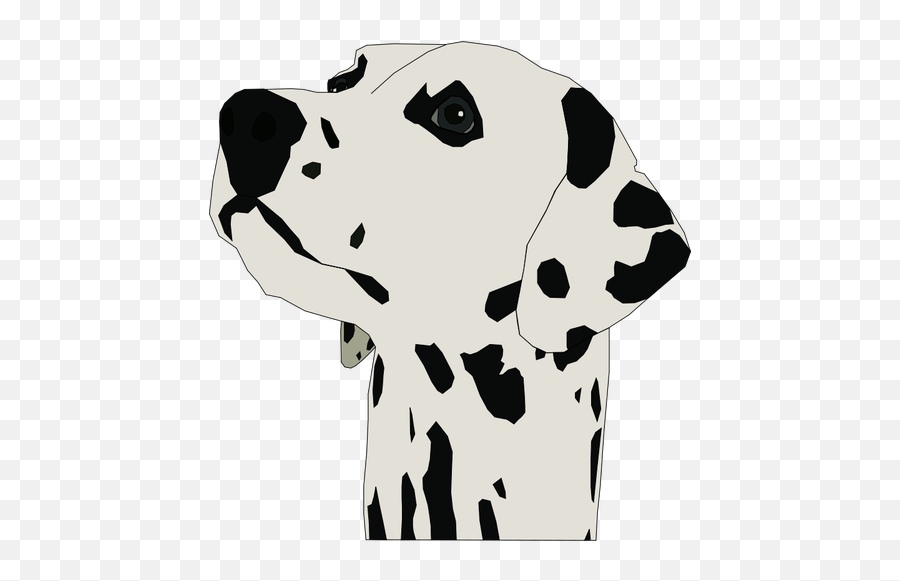 Dalmatian Dog Portrait Vector Image - Dalmatian Head Clipart Emoji,Barking Dog Emoji
