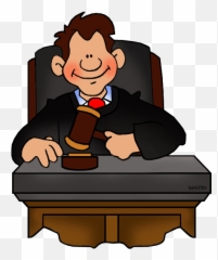 Cartoon Court Clipart Judge - Judge Clipart Emoji,Judge Emoji