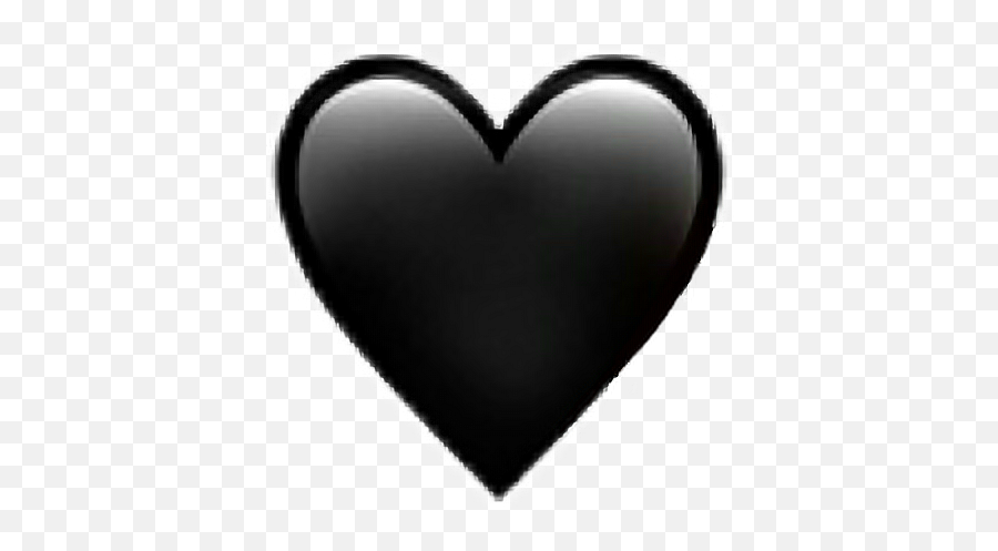 Heart Emoji Sticker I Fixed This One A Bit Bcuz Im Extr - Black Heart Emoji Png,Your Welcome Emoji