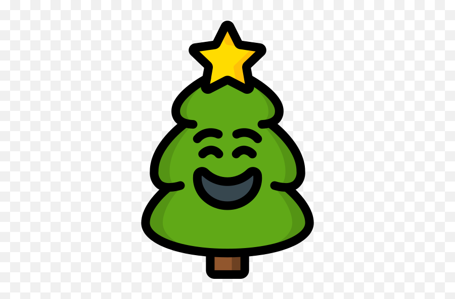 Smiley - Free Christmas Icons Clip Art Emoji,Christmas Tree Emoticon