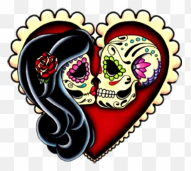 Baby Emoticons Love Teschio Dead Heart - Day Of The Dead Couple Emoji,Baby Emoticons