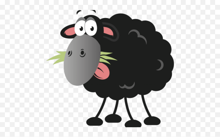 Transparent Black Sheep Clipart - Black Sheep Png Emoji,Black Sheep Emoji