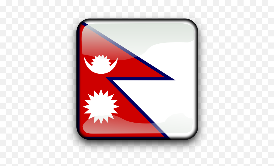 Flag Of Nepal Inside Square Free Svg - India Vs Nepal Flag Emoji,Gambia Flag Emoji