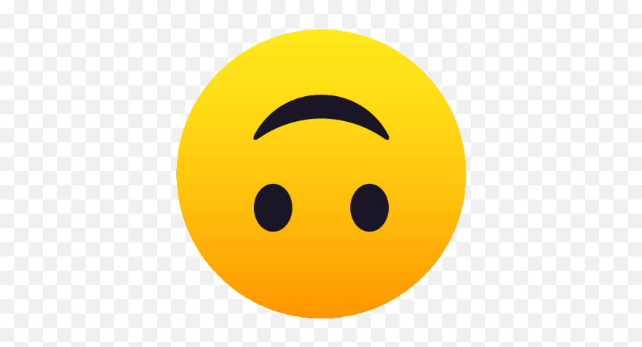 Upside Down Face Joypixels Gif - Smiley Emoji,Eek Emoticon