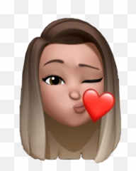 girl straight kiss heart Sticker by Adrianna Tsili - Girl With Hearts Emoji