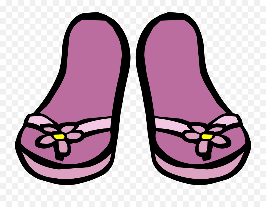 Pink Sandals Club Penguin Wiki Fandom - Club Penguin Flip Flops Emoji,Flip Flop Emoji