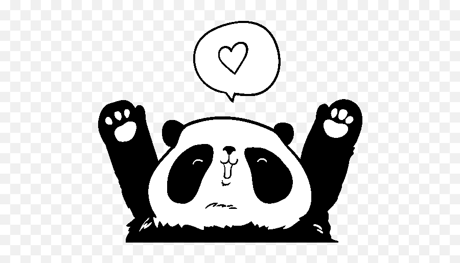 Download Love Panda Coloring Page - Panda Enamorado Para Dibujos De Amor Pandas Colorear Emoji,Emoji Enamorado Png