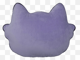 Iscream Emoji Cat With Glitter Glasses Scented Embroidered Pillow - Cat,Grey Cat Emoji