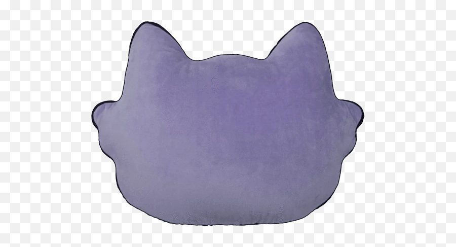 Iscream Emoji Cat With Glitter Glasses Scented Embroidered Pillow - Cat,Grey Cat Emoji