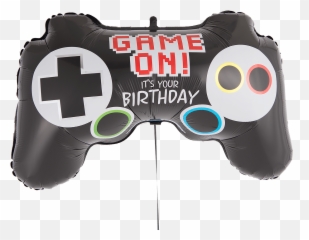 Gaming Controller Birthday Helium Filled Balloon - Balloon Emoji,Gaming Controller Emoji