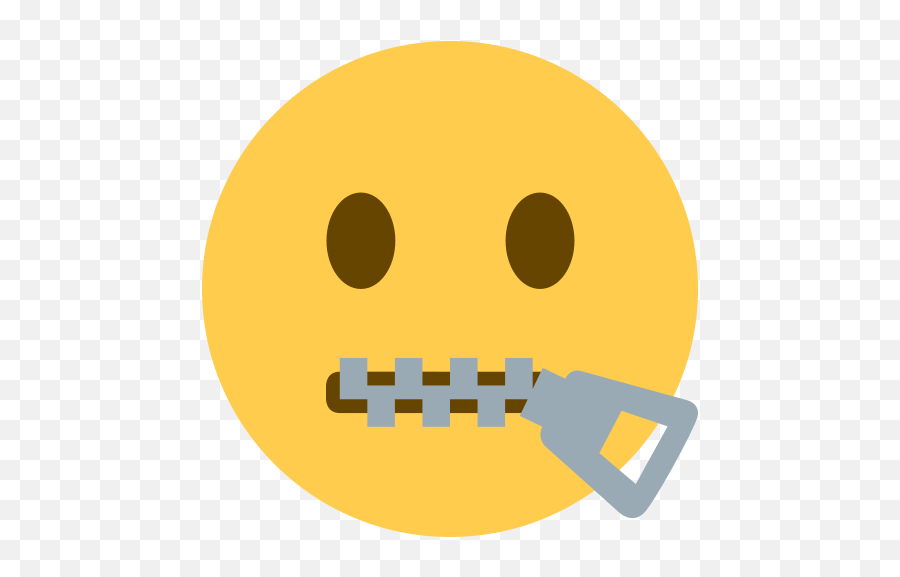 Zipper - Zip Mouth Emoji,Pensive Emoji