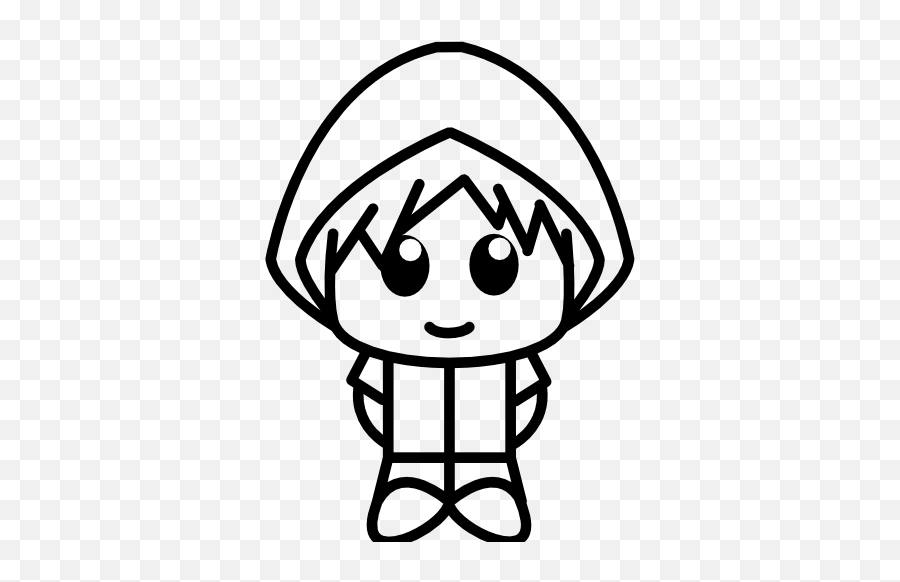 Anime Boy With Hood Free Icon Of Anime Characters Icons - Anime Boy With  Headphones Transparent Emoji,Anime Emoticons - free transparent emoji -  