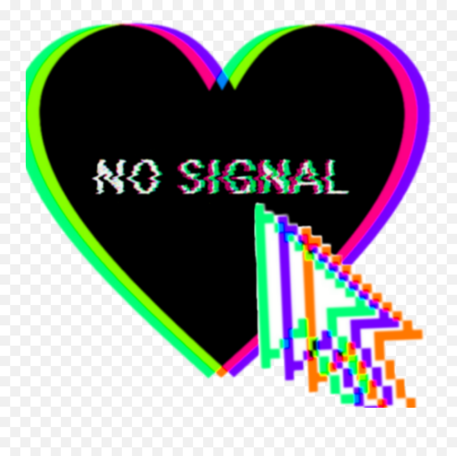 No Signal - Heart Emoji,No Signal Emoji