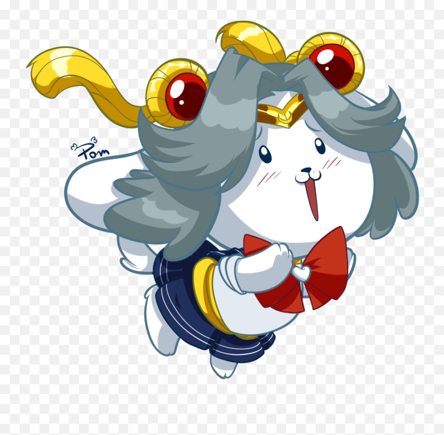 Sailor Chibisk - Cartoon Emoji,Temmie Emoji