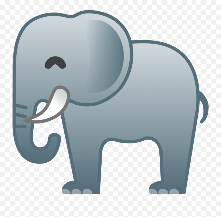 Happy Elephant Emoji - Elefante Emoji,Cow Emoji Png
