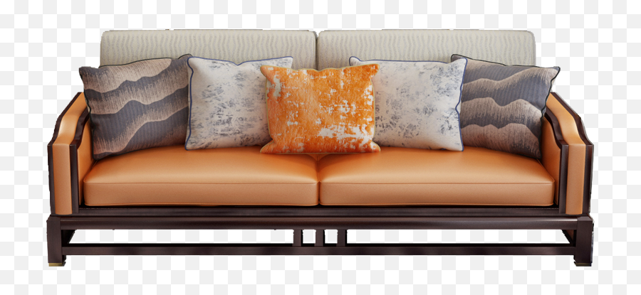 Leather Sofa Set Living Room Furniture Divano Minimalist - Studio Couch Emoji,Couch Emoji