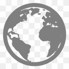 Gray Globe 2 Icon - World Icon Png Emoji,Globe Emoticon