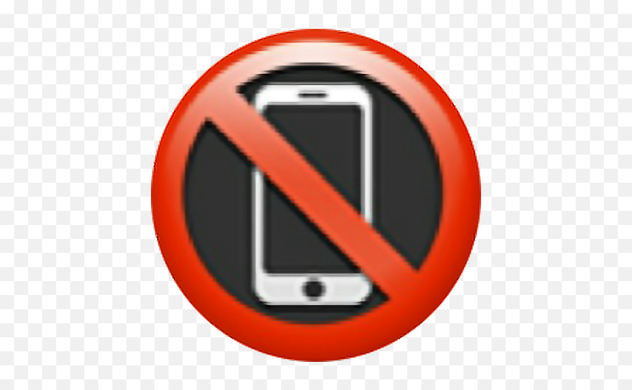 Handy Emoji Nohandy Red Black White Apple Attention Ver - Mobile Phone,Attention Emoji
