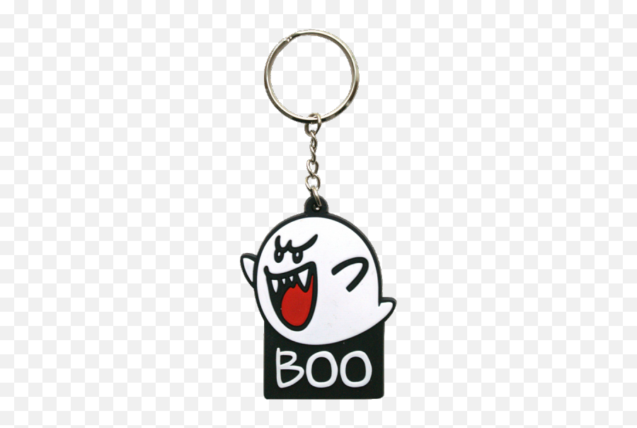 Boo Keyring - Mario Bros Keychaim Emoji,Boo Emoji