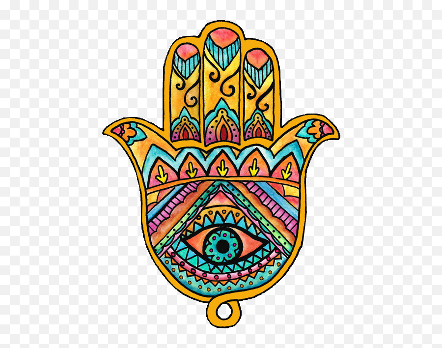 G Drawing Zentangle - Mano De Fatima Png Clipart Full Size Hand Of Fatima Colorful Emoji,Hamsa Emoji