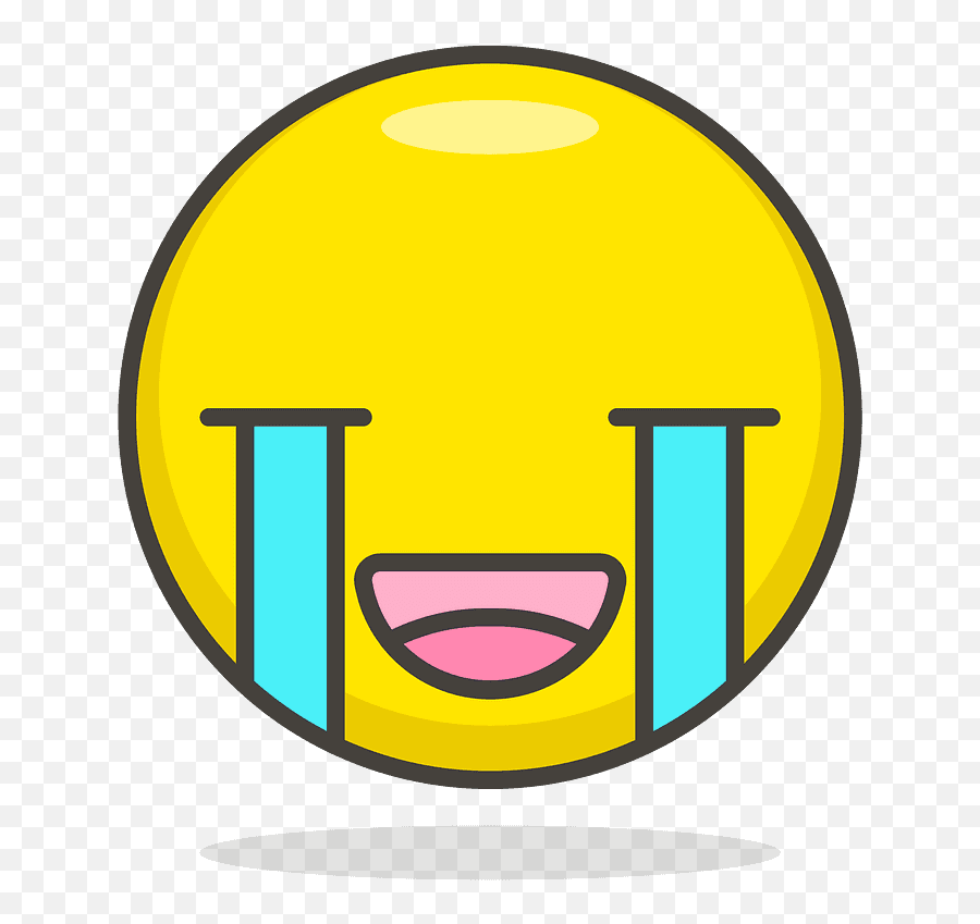 Loudly Crying Face Emoji Clipart - Clip Art,Cry Face Emoji Png