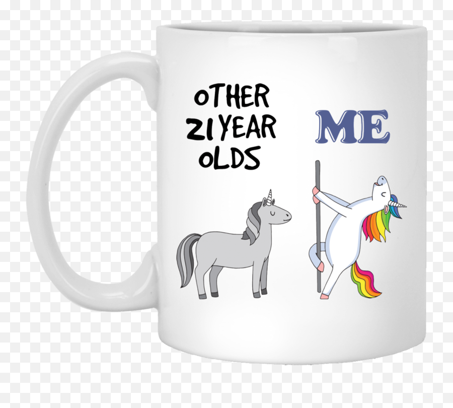 Me Unicorn Coffee Mug White Mug - Rock Paper Scissors Throat Punch Emoji,21st Birthday Emoji