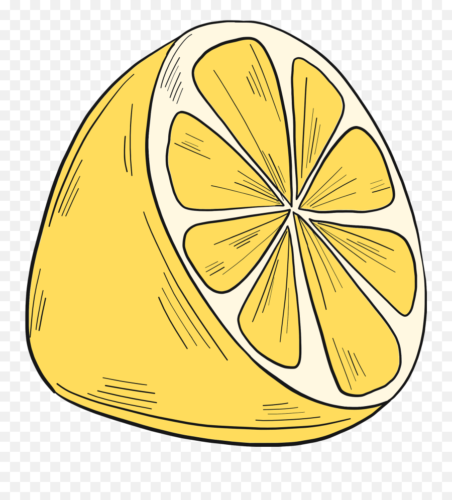 Half Lemon Clipart - Sweet Lemon Emoji,Lemon Emoji